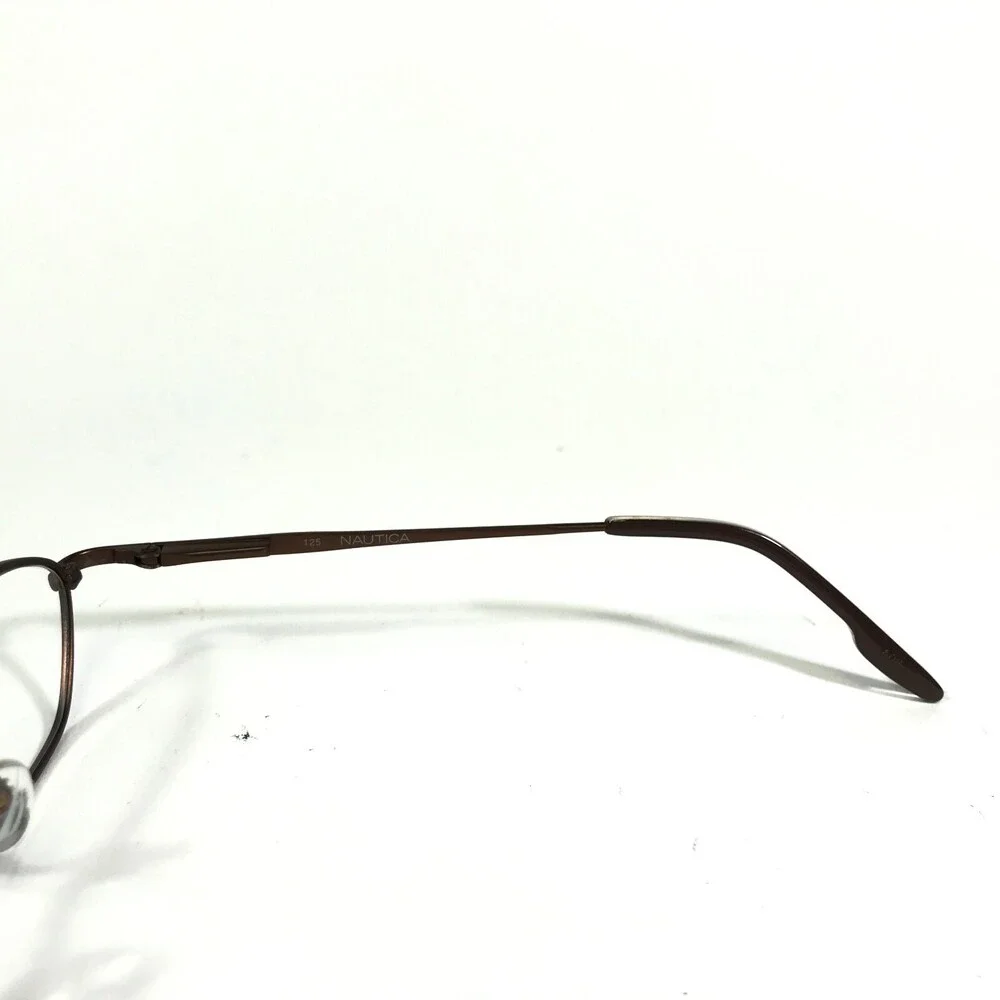 Nautica Eyeglasses Frames N9014 097 Brown Round Full Rim 44-15-125